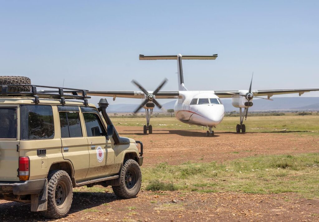 aeroplain in masai mara