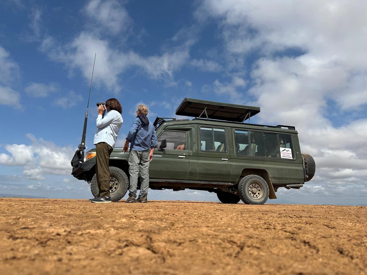 Guests on safari with Camptrek Safaris