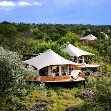 Luxury tented safari camp in Kenya