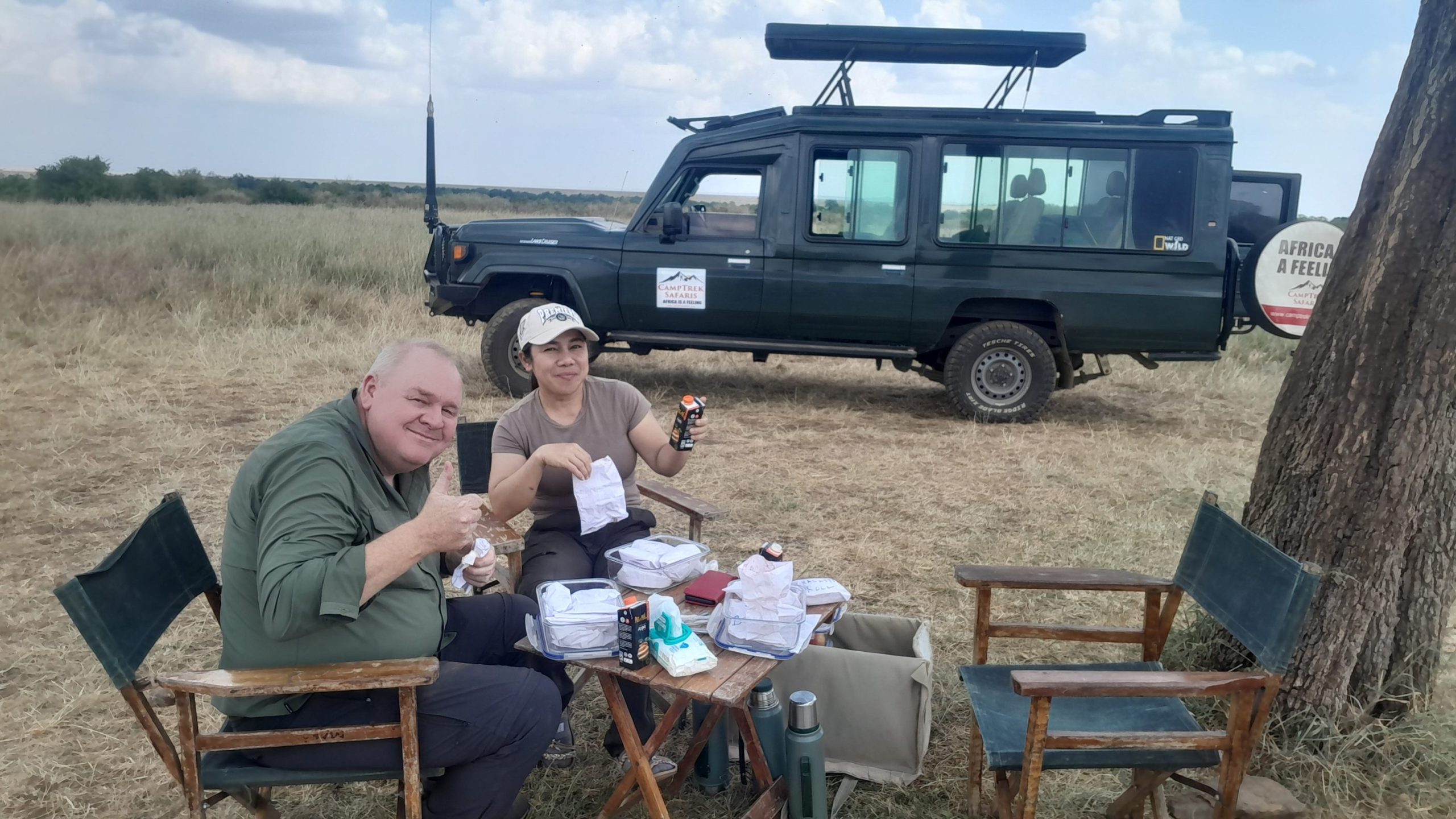 Bush lunch experience on a CampTrek Safaris East Africa adventure